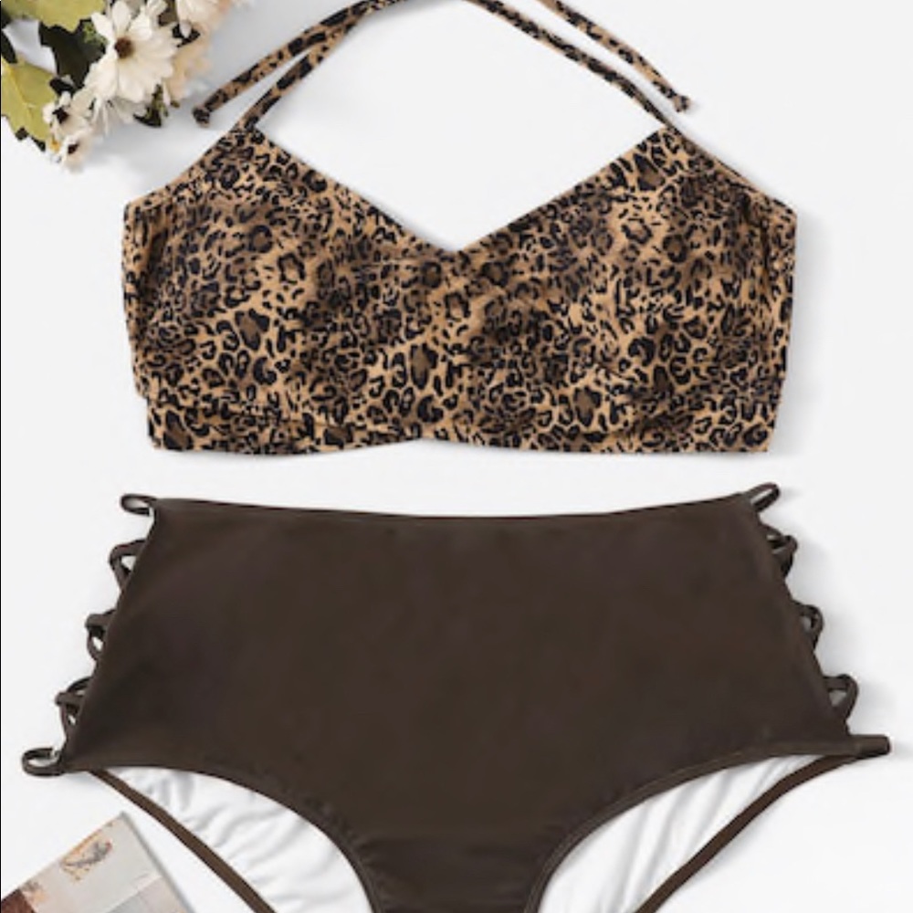 Plus Leopard bikini